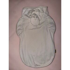 Nested Bean Zen Swaddle Classic Cream Cotton Weighted Baby Swaddle 0-6M 7-18lbs